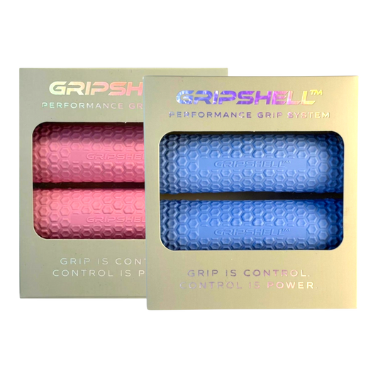 GripShell 2 pack anti-slip gym grip bundle UK — two bar grips for dumbbells and barbells