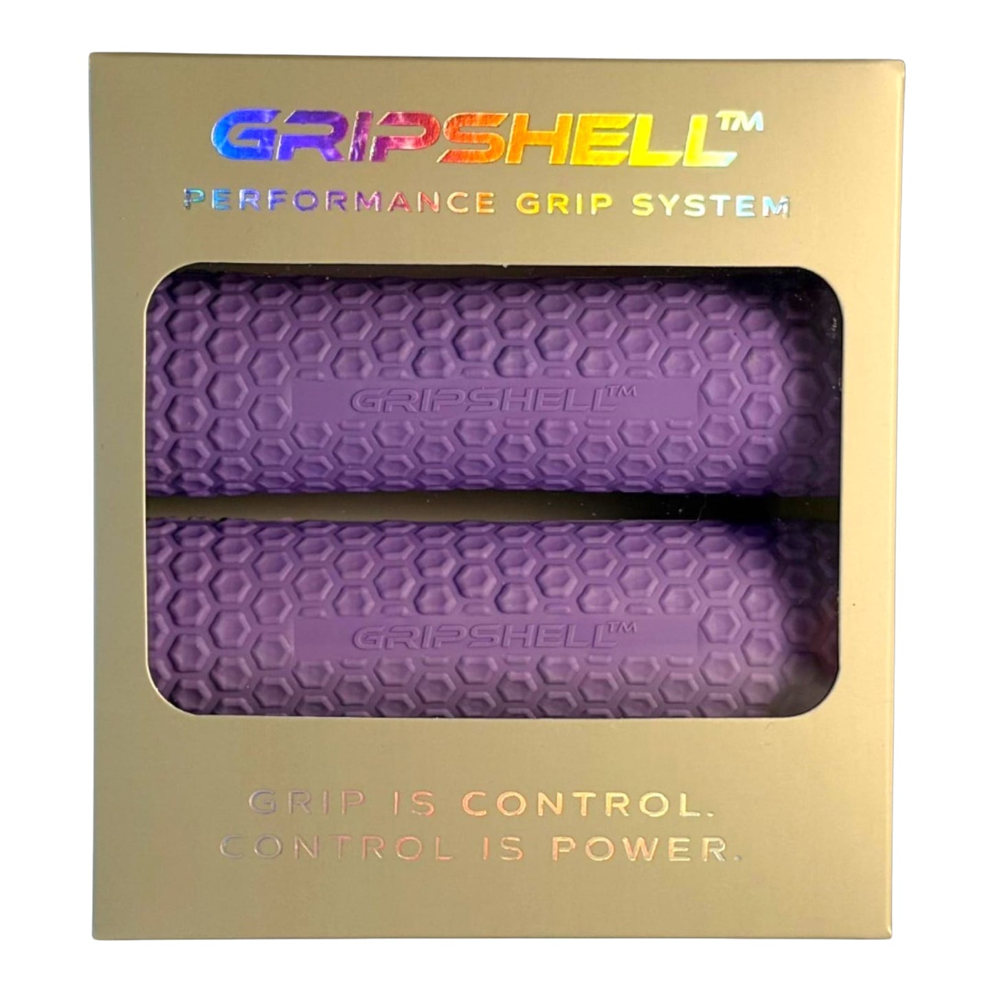 GripShell purple anti-slip gym grip for dumbbells and barbells UK